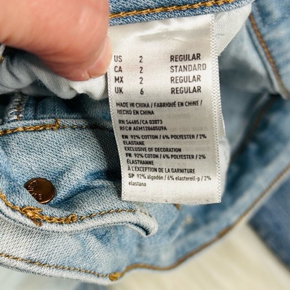 American Eagle Distressed Patchwork Hi Rise Jeggi… - image 5